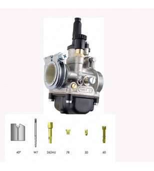 CARBU DELLORTO PHBG 17 AS CYCLO MONTAGE RIGIDE STARTER TIRETTE