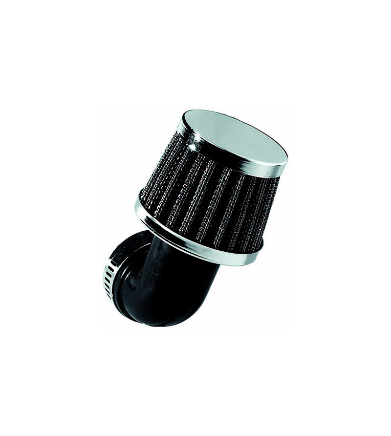 FILTRE A AIR TUN'R PHBG CONIQUE KN COUDE 90° CHROME