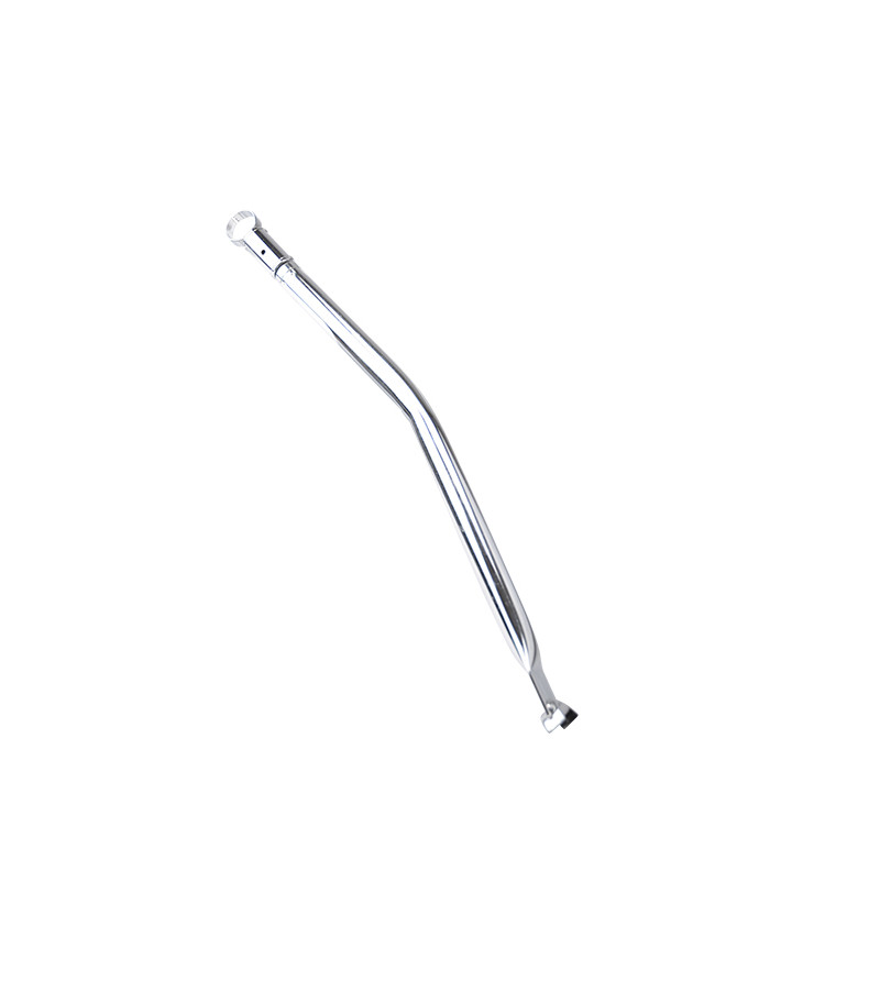 RAIDISSEUR CADRE/BARRE DE RENFORT CYCLO  ADAPT. MBK 51 COUDE ROND CHROME