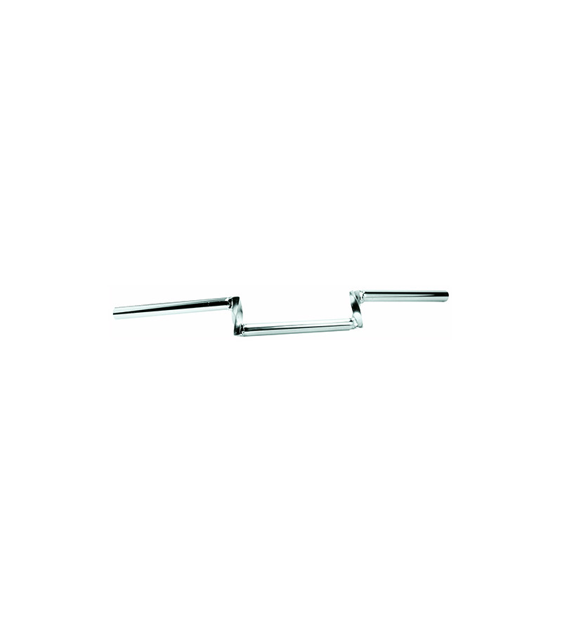 GUIDON CYCLO Z.BARRE TORSADE H5 CHROME