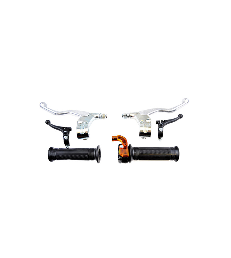 KIT LEVIER/POIGNEE/DECOMPRESSEUR/STARTER CYCLO TUN'R MINI TARGA