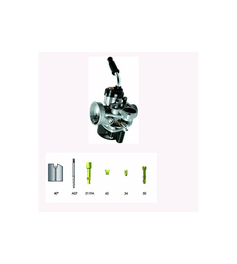 CARBU DELLORTO PHVA 17.5 ED PIAGGIO/GILERA (DEPRESSION/GRAISSAGE) START ELEC. (PRIX NET)