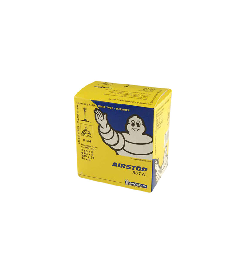 CHAMBRE AIR SCOOTER  8 " 4.00X8 MICHELIN (8B4) VALVE DROITE