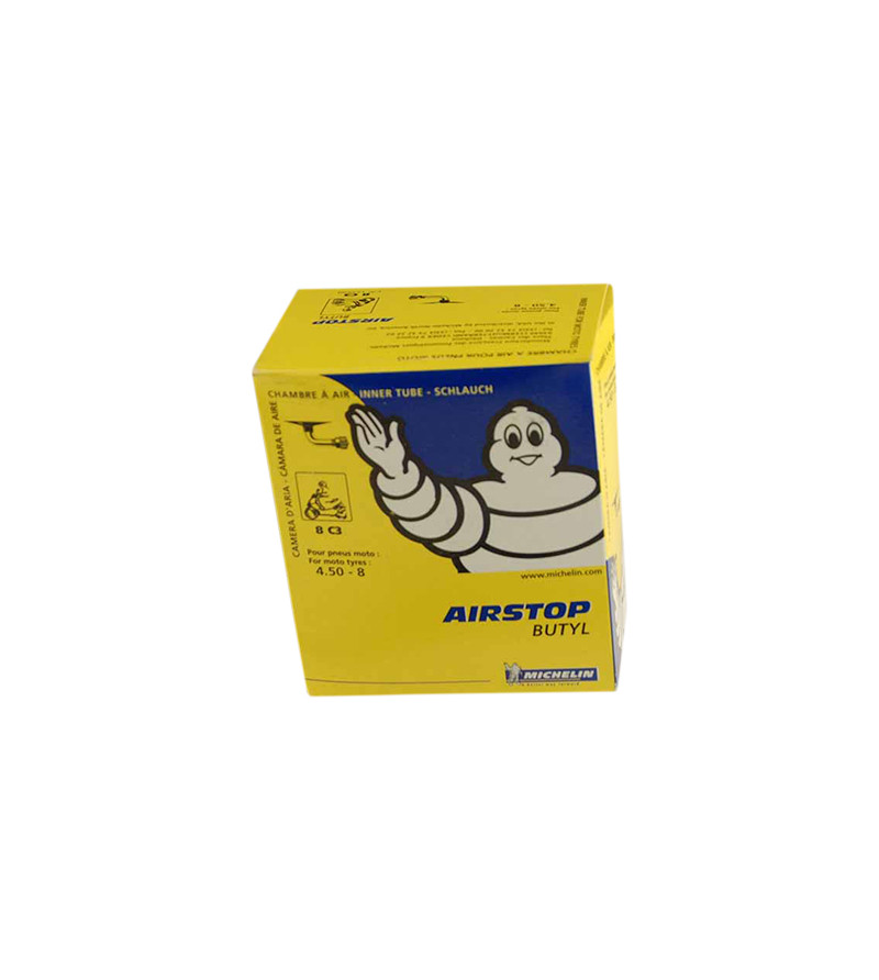 CHAMBRE AIR SCOOTER  8 " 4.50X8 MICHELIN (8C3) VALVE COUDEE 90°