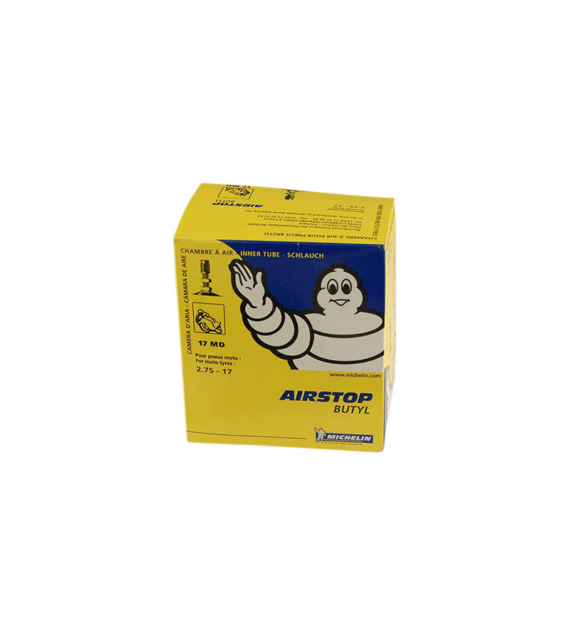 CHAMBRE AIR MOTO 17 " 2.75X17 MICHELIN (17MD) VALVE DROITE