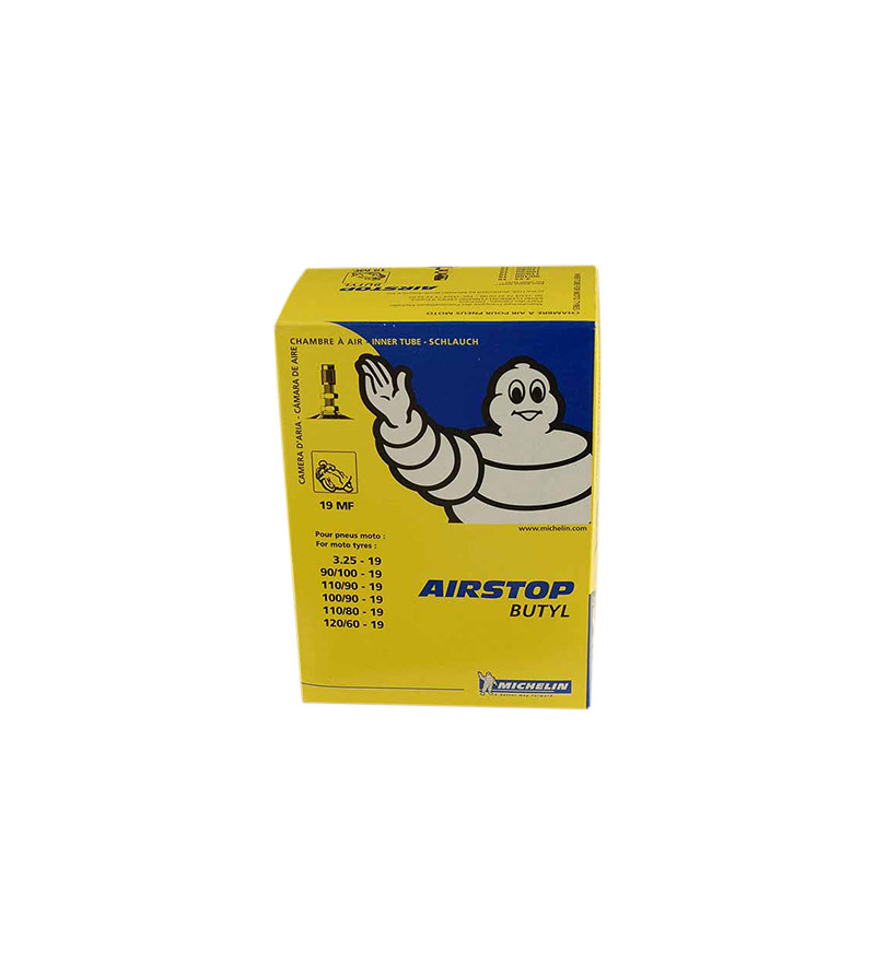 CHAMBRE AIR MOTO 19 " 3.25X19 - 100/90-110/80-110/90X19 MICHELIN (19MF) VALVE DROITE