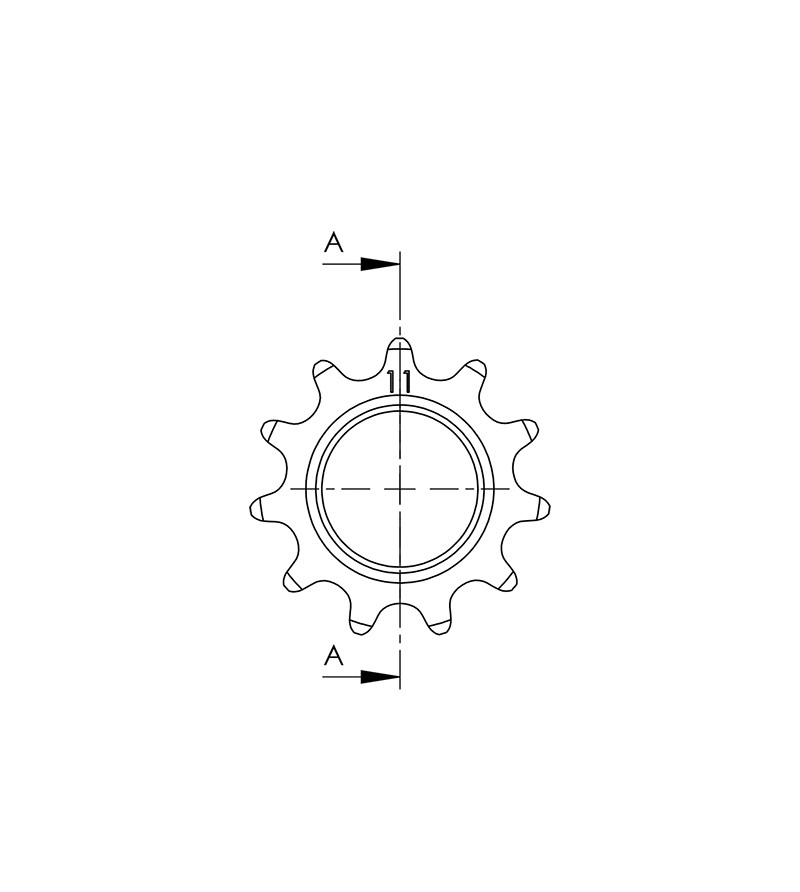 PIGNON CYCLO  ADAPT. MBK 51 11DTS