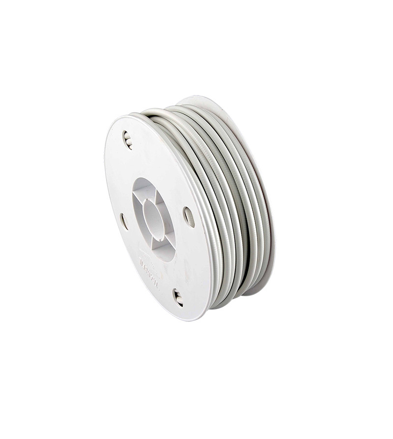 GAINE DIAMETRE EXT. 5MM DIAMETRE INT. 2.6MM - BLANCHE (ROULEAU DE 50 METRES)