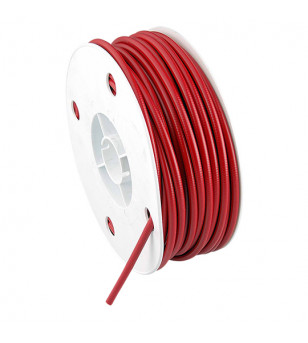 GAINE DIAMETRE EXT. 5MM DIAMETRE INT. 2.6MM - ROUGE (ROULEAU DE 50 METRES)