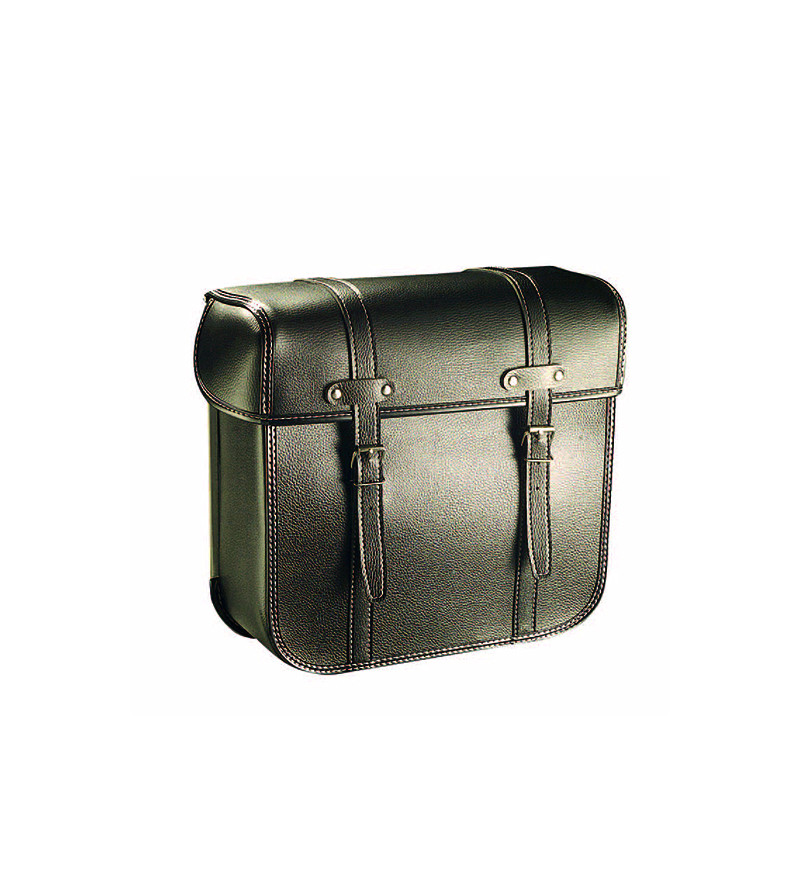 SACOCHE CYCLO DOS METAL R40 NOIR (PR)  - 33 X 28 X 14 CM