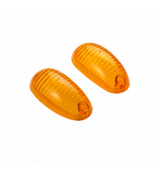 CABOCHON CLIGNO SCOOTER TEKNIX* ADAPT. TYPHOON -2006/NRG MC1/MC2 ORANGE AV (X2)