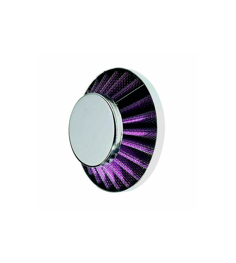 FILTRE A AIR TUN'R D28-35 KN SOUCOUPE DROIT CHROME
