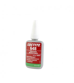 OUTIL REPARATION/FIXATION - LOCTITE 648 COLLE ROULEMENT BLOCPRESSE (FLACON 24ML)
