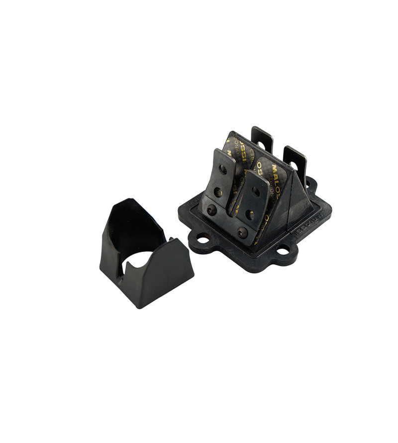 CLAPET SCOOTER MALOSSI VL12 CARBONE ADAPT. NITRO/SR50/F12/OVETTO/MACH G (4 LAMELLES)