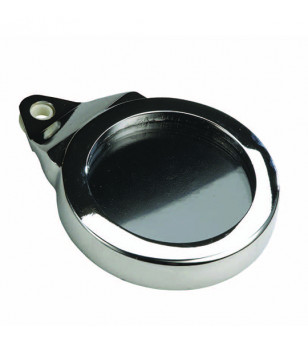 SUPPORT/PORTE VIGNETTE ASSURANCE TUN'R ALU CHROME (ROND)