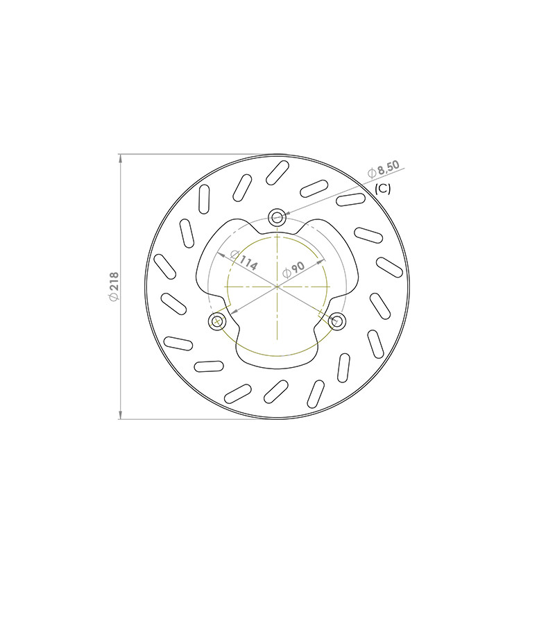 DISQUE FREIN MECABOITE AR NG ADAPT. DERBI SENDA R-SM/XP6 2002-/MRT/SMT/RCR/RX/SX (D.180)