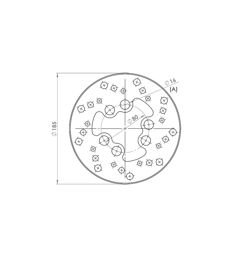 DISQUE FREIN MECABOITE AR NG ADAPT. SUZUKI RMX/SMX (D.185)