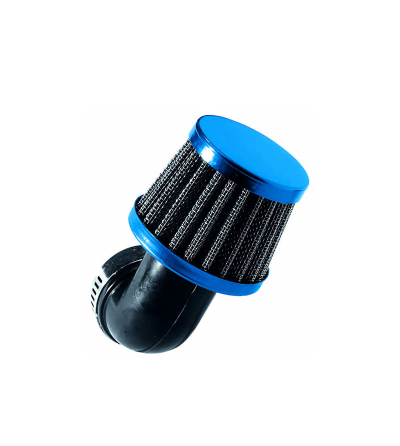 FILTRE A AIR TUN'R D28-35 CONIQUE KN PM COUDE 90° BLEU
