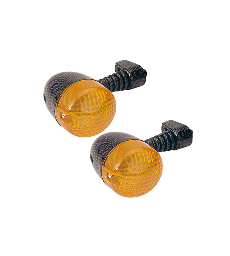 CLIGNOTANT MECABOITE TUN'R* ADAPT. DERBI SENDA/NITRO/AEROX -13/BETA RR CARBONE/ORANGE (PR