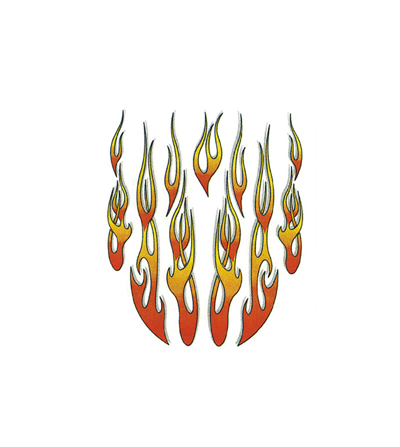 AUTOCOLLANT FLAMMES (20X24CM)