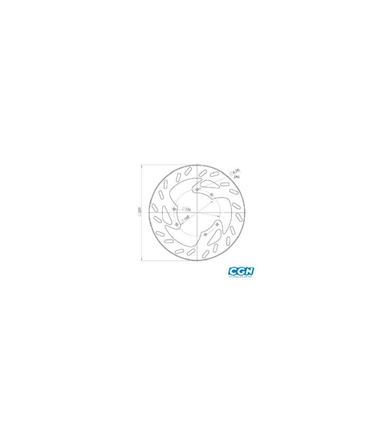 DISQUE FREIN MECABOITE AV NG ADAPT. DERBI SENDA R SM/DRD 02-/DT/X-LIMIT SM03-/SMT (D.259