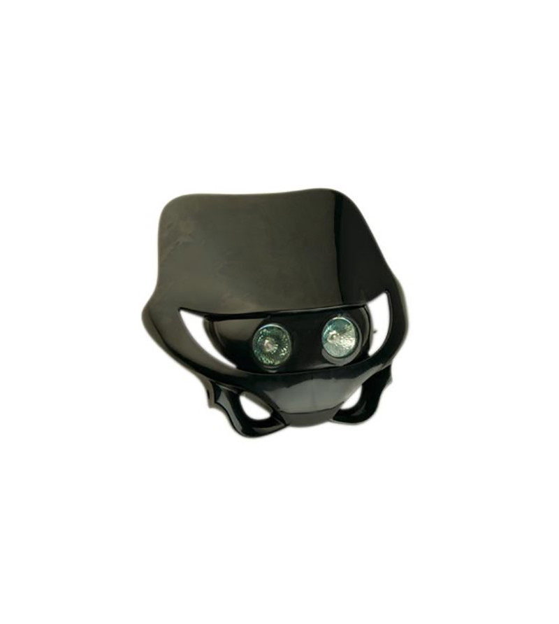 TETE DE FOURCHE MECABOITE/MOTO/CYCLO TUN'R* CROSS 2  NOIR (DOUBLE OPTIQUE HALOGENE 2X20W)