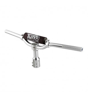 GUIDON SCOOTER TUN'R CROSS ADAPT. BOOSTER ALU ARGENT AVEC POTENCE