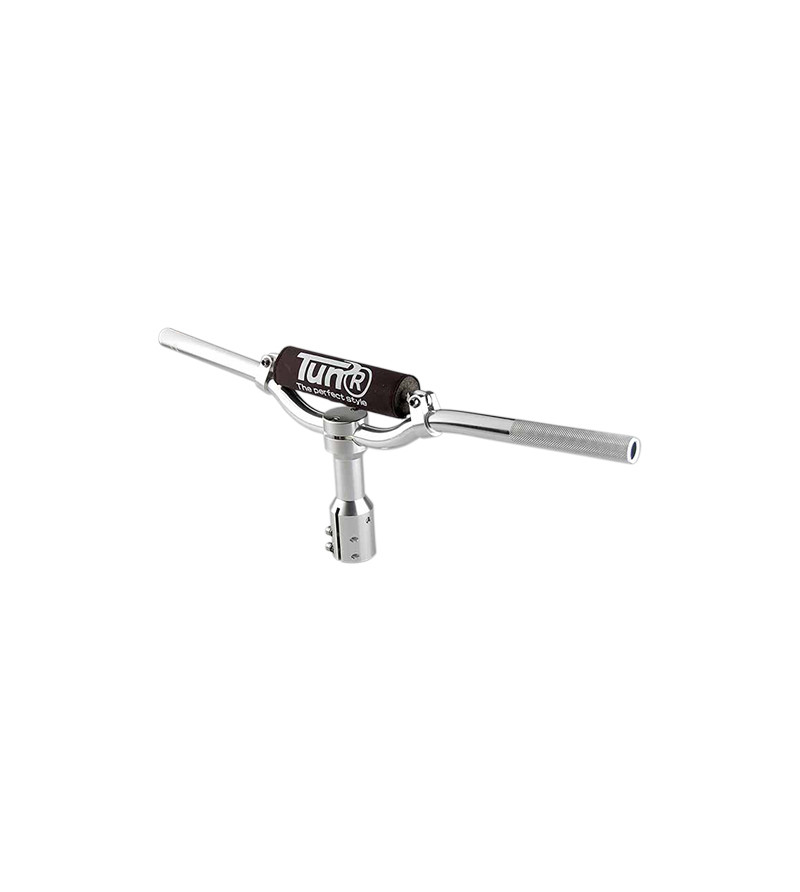 GUIDON SCOOTER TUN'R CROSS ADAPT. BOOSTER ALU ARGENT AVEC POTENCE