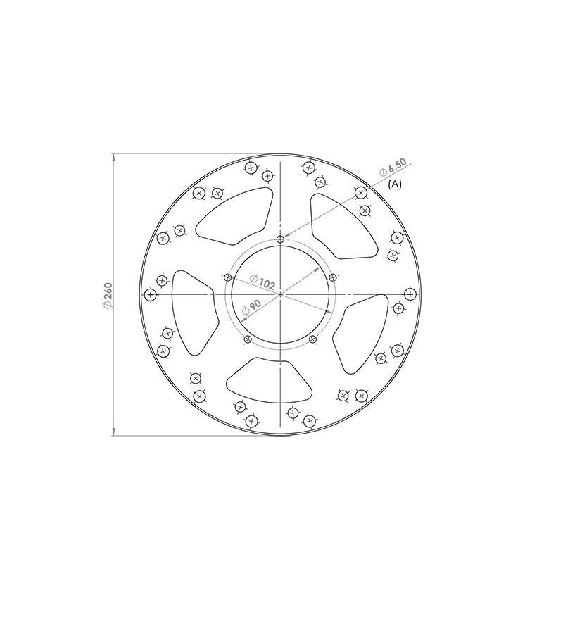 DISQUE FREIN MECABOITE AV NG ADAPT. XR6/XPS STREET/BETA RR 15-/MH RY/RYZ (D.260)
