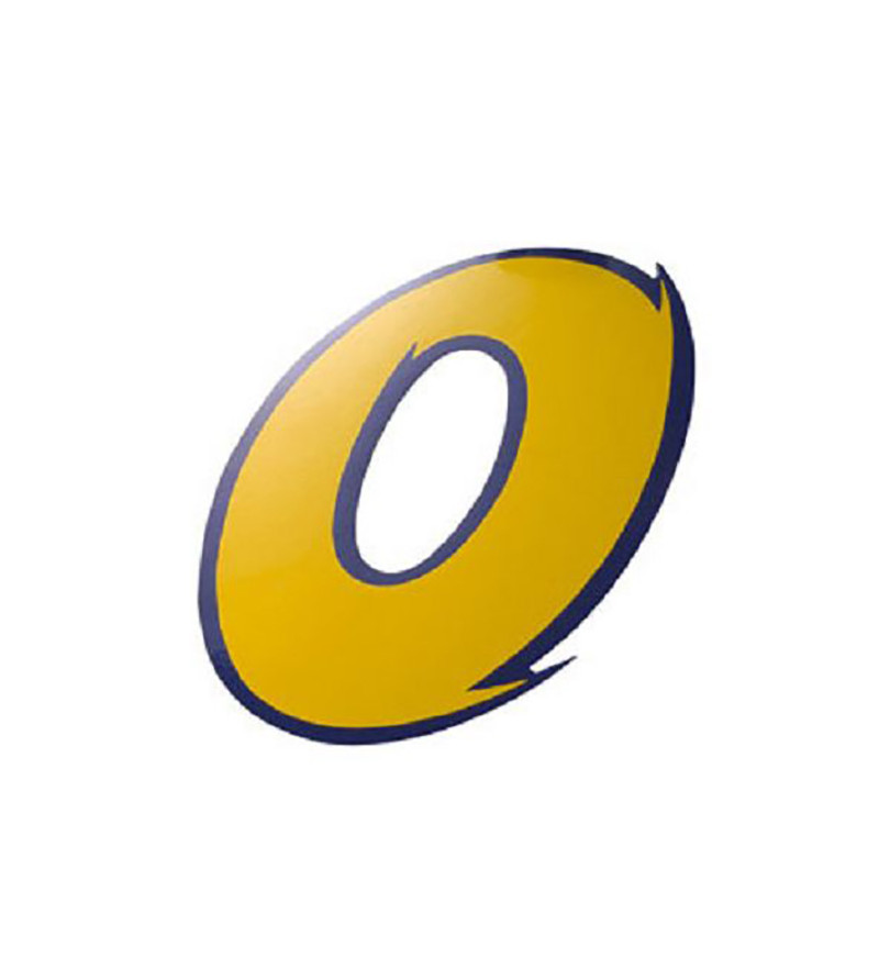 AUTOCOLLANT NUMERO 0 JAUNE L 9CM