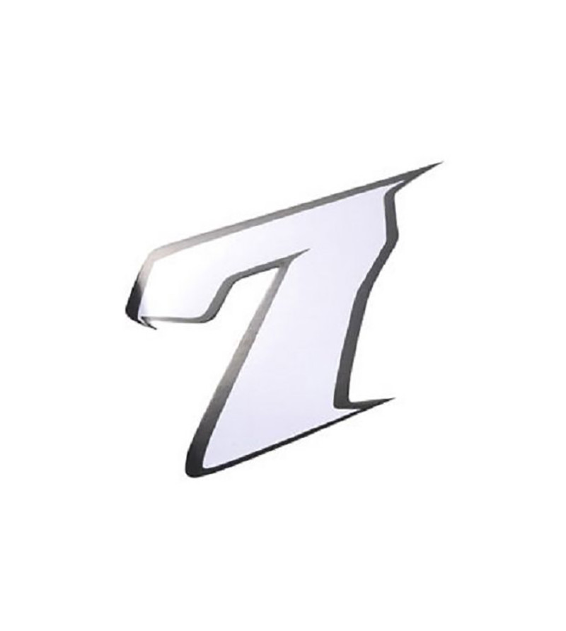 AUTOCOLLANT NUMERO 7 BLANC L 9
