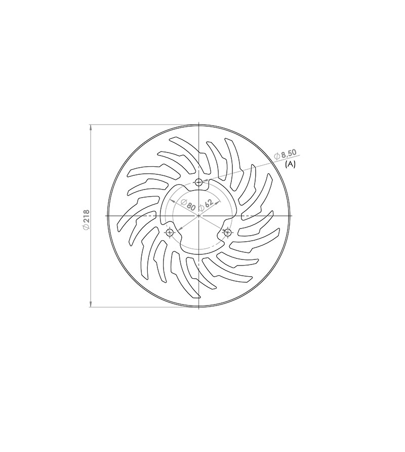 DISQUE FREIN MECABOITE AR NG ADAPT. XLIMIT/DT50 R 2003- (D.218)