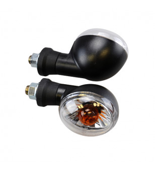 CLIGNOTANT SCOOTER TEKNIX ADAPT. BOOSTER/BW'S 04- AR NOIR/TRANSPARENT HOMOLOGUE CE (PR)