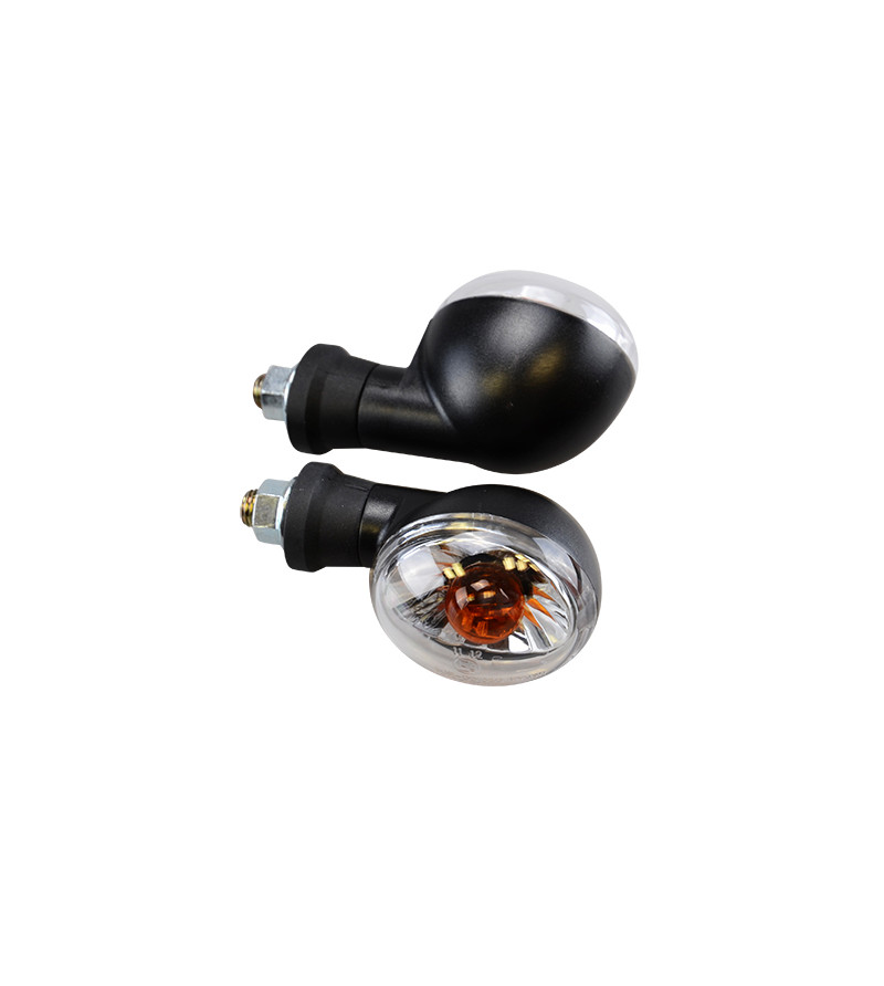 CLIGNOTANT SCOOTER TEKNIX ADAPT. BOOSTER/BW'S 04- AR NOIR/TRANSPARENT HOMOLOGUE CE (PR)