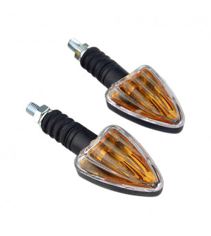 CLIGNOTANT TUN'R TRIANGLE F.COURTE NOIR/TRANSPARENT (PR) HOMOLOGUE CE