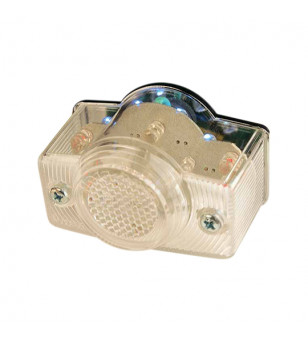 FEU AR UNIVERSEL TUN'R* BLANC LEDS ROUGES AVEC ECLAIRAGE PLAQUE LED BLANCHE ADAPT. MONKEY
