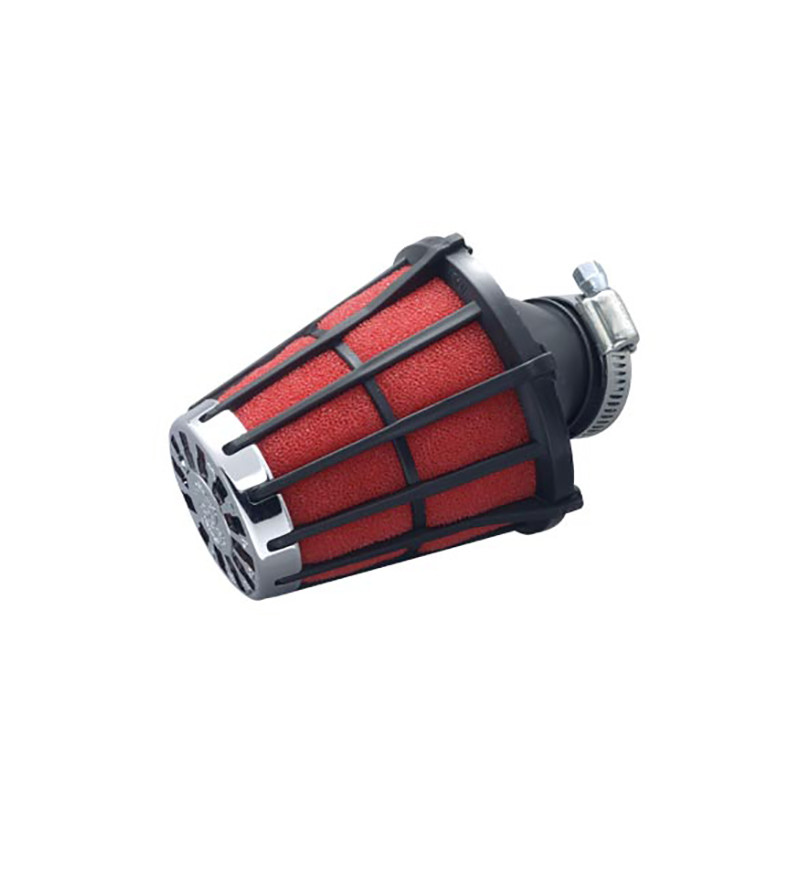 FILTRE A AIR MALOSSI E 5 D.28 ADAPT. SPEEDFIGHT/TREKKER NOIR MOUSSE ROUGE