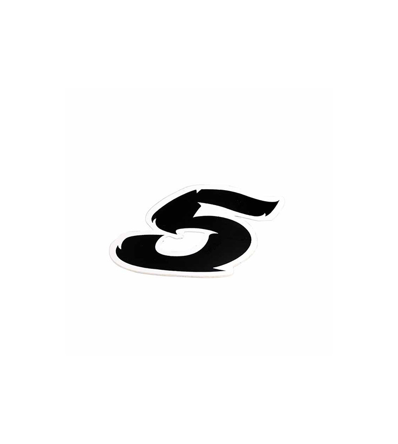 AUTOCOLLANT NUMERO 5 NOIR L 5,5