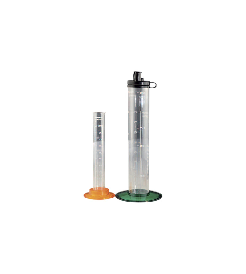 DOSEUR HUILE MINIMAX (2 EPROUVETTES) - GRADUATION % + ML 100ML ET 500ML