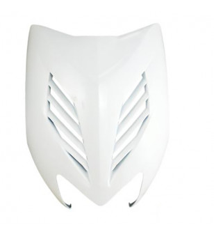 TABLIER AV/FACE AV SUP. SCOOTER TUN'R ADAPT. NITRO/AEROX -2013 BLANC (PEINT) NEW DESIGN