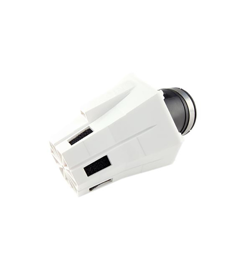 FILTRE A AIR TUN'R D28-35 EVOLUT 2 COUDE 30° CORPS BLANC/MOUSSE NOIR