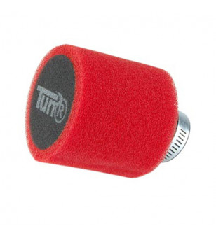 FILTRE A AIR TUN'R D28-35 DOUBLE MOUSSE COUDE 30° ROUGE/NOIR