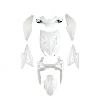 CARROSSERIE SCOOTER TUN'R KIT ADAPT. NITRO/AEROX -2013 BLANC (PEINT) (8 PIECES)