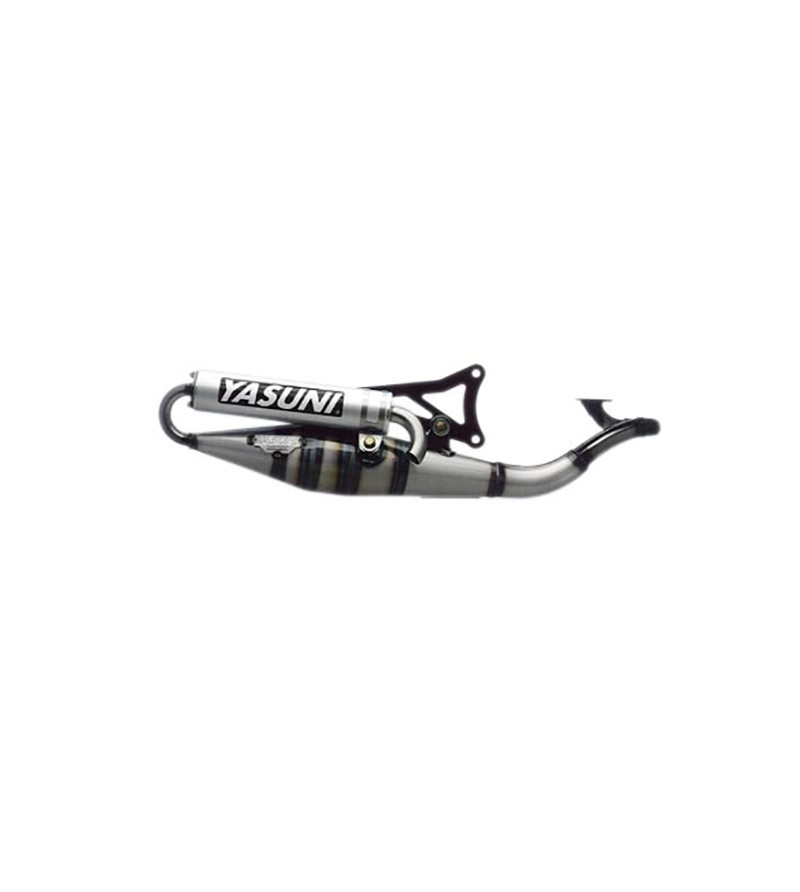 POT SCOOTER DE YASUNI Z ADAPT. NITRO/AEROX/OVETTO/NEOS/JOG R/MACH G SILENCIEUX ARGENT
