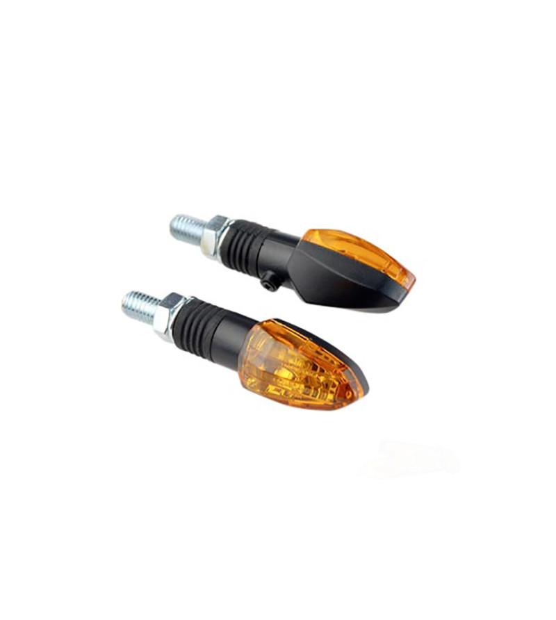 CLIGNOTANT TUN'R MICRO TRIANGLE NOIR/ORANGE A AMPOULE (PR) HOMOLOGUE CE