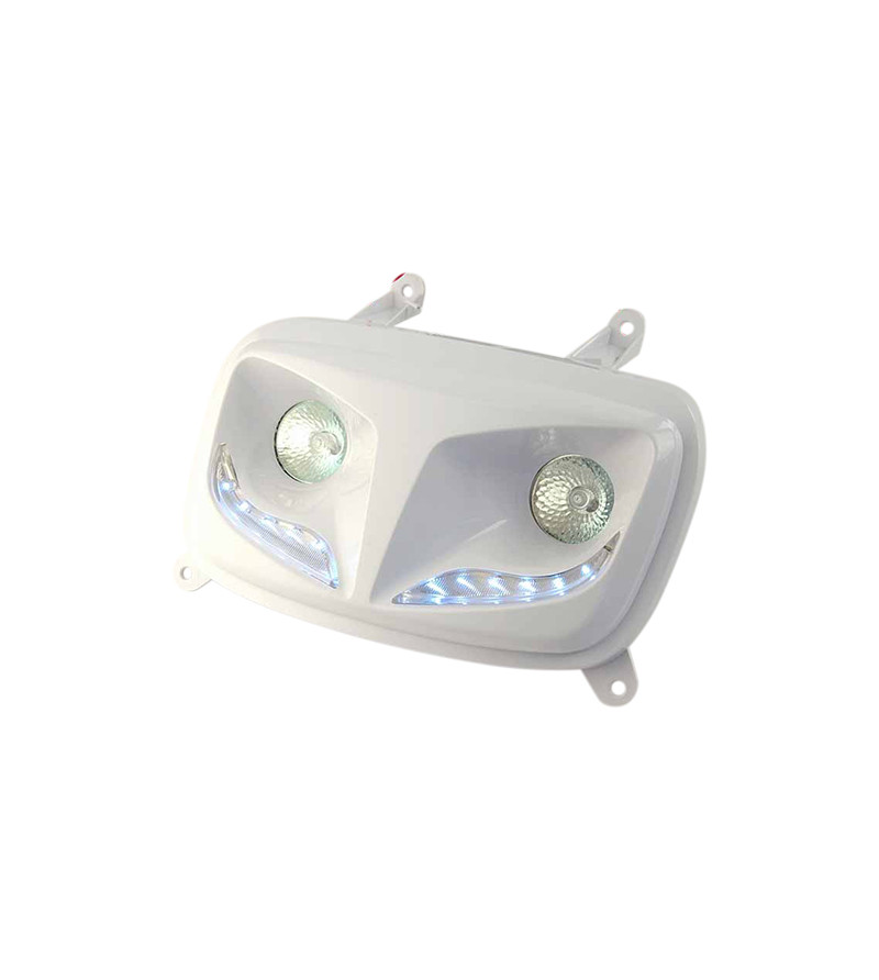 DOUBLE OPTIQUE R8  TUN'R* ADAPT. BOOSTER/BW'S 2004- BLANC (HALOGENE 2x20W)