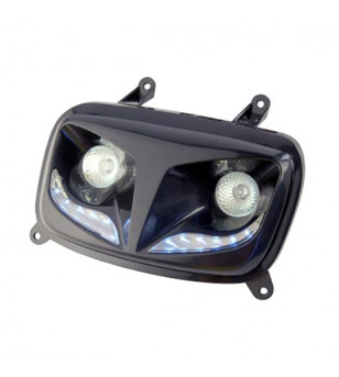 DOUBLE OPTIQUE R8  TUN'R* ADAPT. BOOSTER/BW'S 2004- NOIR(HALOGENE 2x20W)