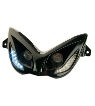 DOUBLE OPTIQUE R8  TUN'R* ADAPT. NITRO/AEROX -2013 NOIR (HALOGENE 2x20W)
