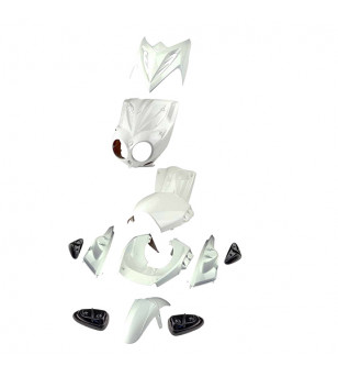 CARROSSERIE SCOOTER TUN'R KIT ADAPT. STUNT/SLIDER NAKED 2005- BLANC (PEINT)- 11 PIECES