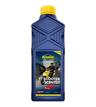 HUILE MOTEUR 2T PUTOLINE TT SCOOTER SYNTHETIQUE SENTEUR FRAISE (1L)